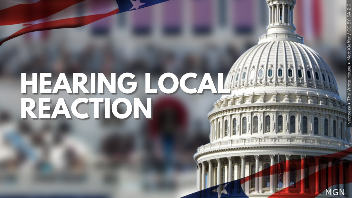 Locals react to President Trump returning to the White House
