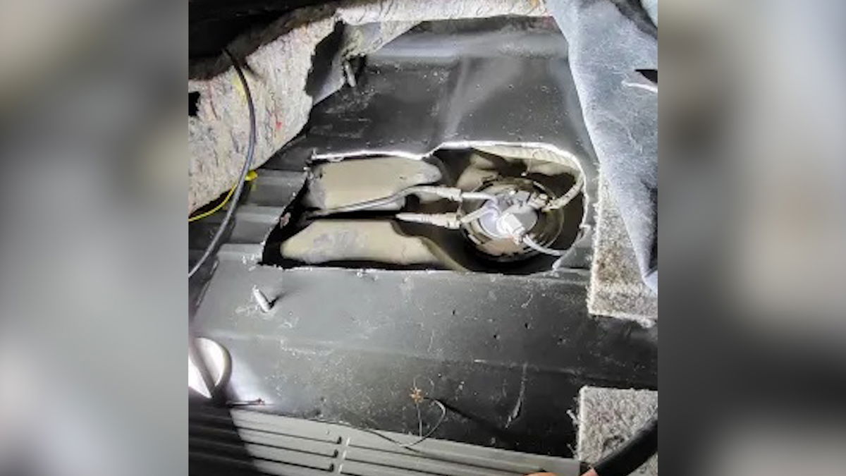 Over 250 lbs of liquid meth found hidden in gas tank at Calexico border crossing point