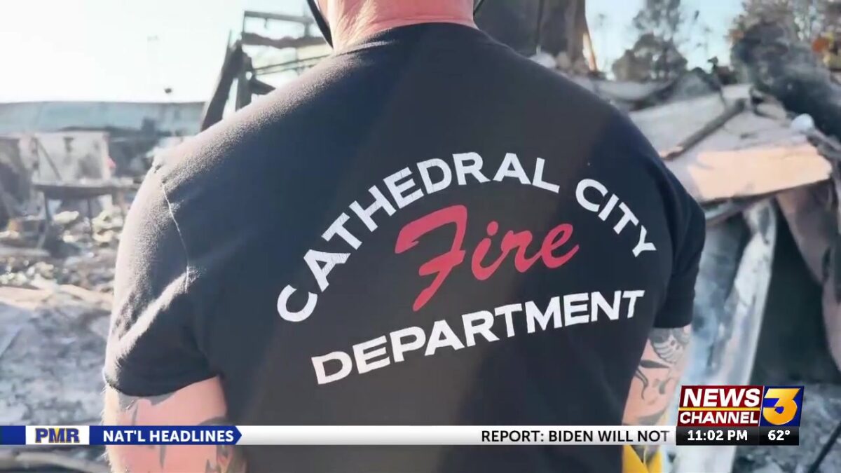 Local firefighters continue to help combat the Los Angeles fires
