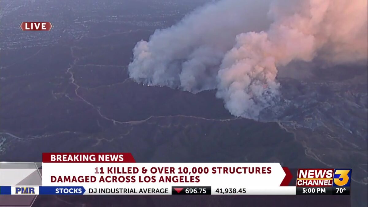 LA Fire updates: Los Angeles County under red flag warning for extreme fire danger due to Santa Ana wind event