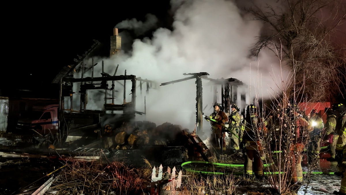 Early morning farmhouse fire in Bonneville County