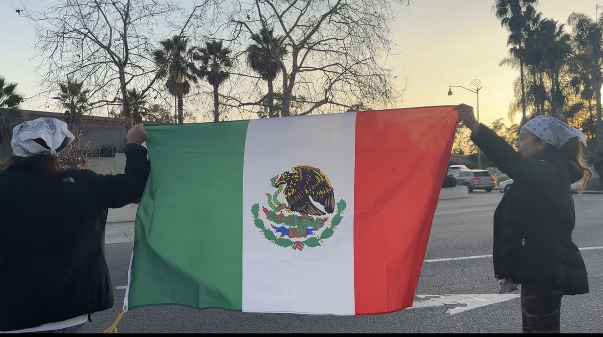 Hundreds Protest ICE Activity and Trump’s Immigration Policies at Santa Barbara’s Milpas Roundabout