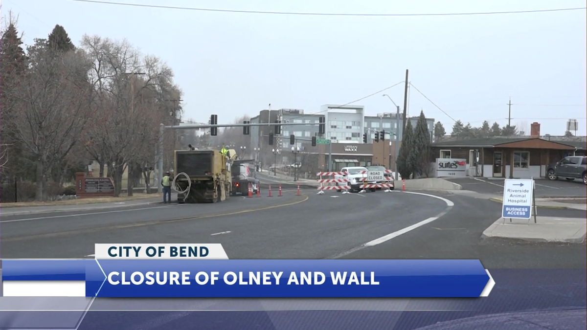 City of Bend working on Olney and Wall; expect detours until June