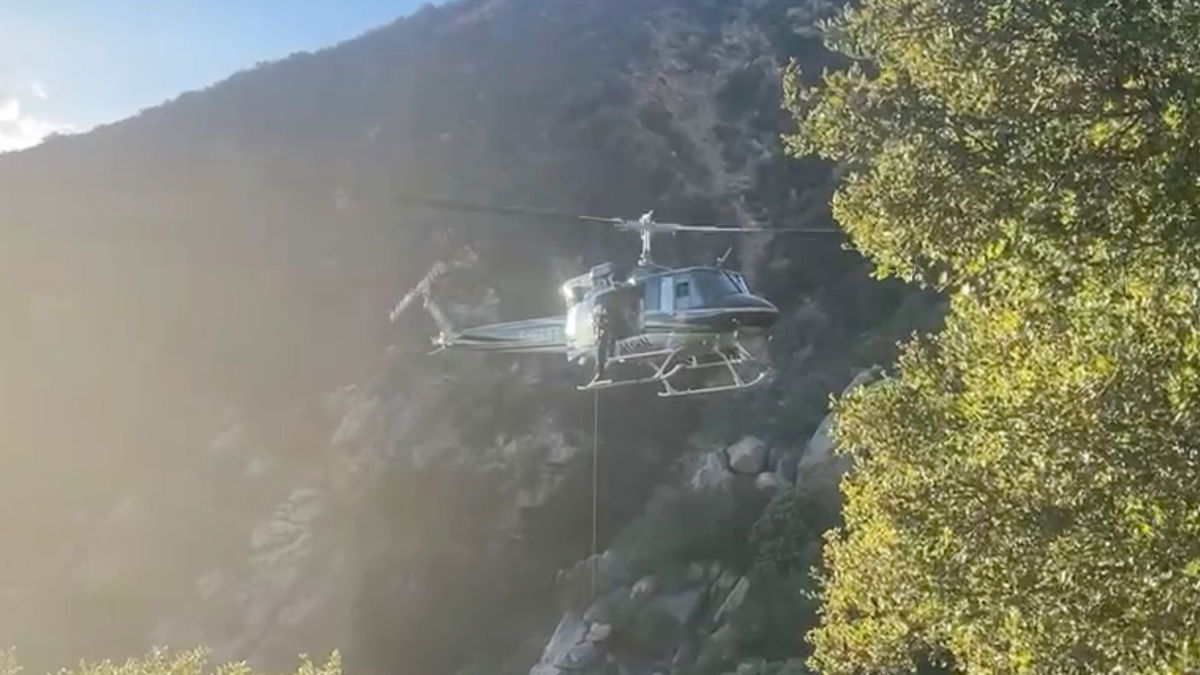 Crews help with car crash past Montecito Saturday afternoon