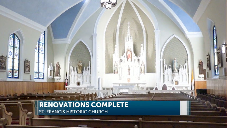 Major restoration complete; Historic St. Francis of Assisi Catholic Church holding open house