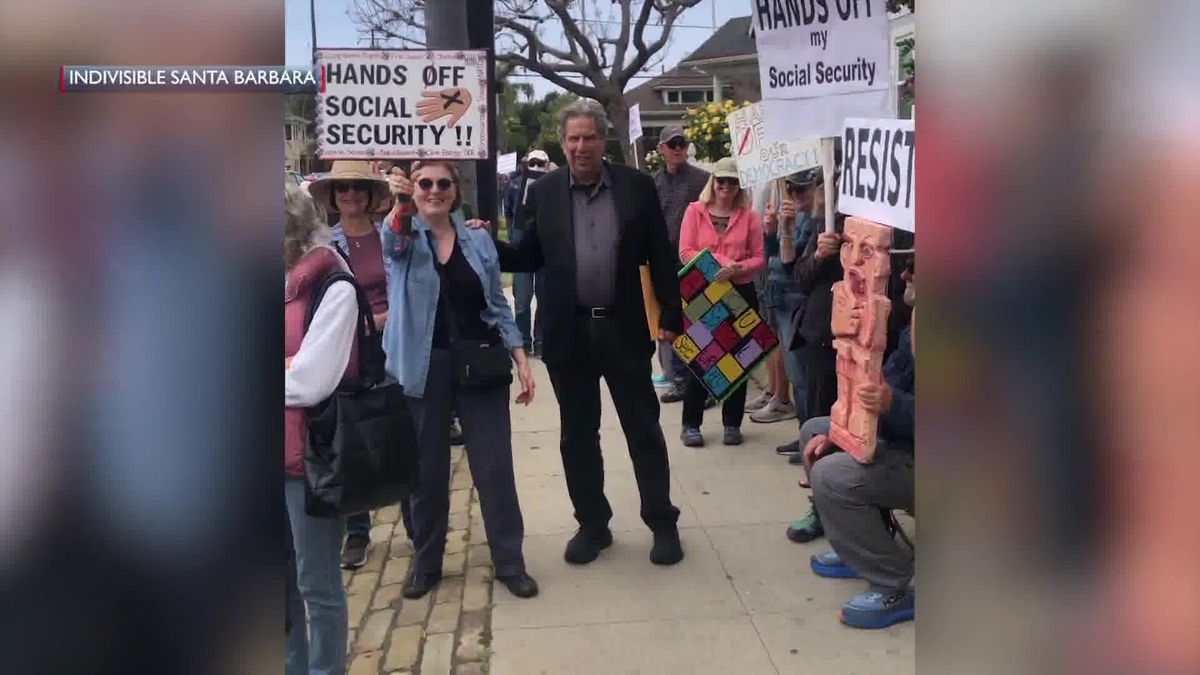 Hundreds Rally in Santa Barbara Against Proposed Social Security Cuts
