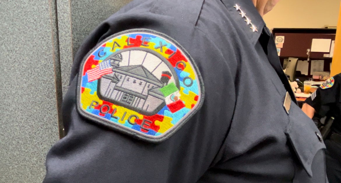 Calexico PD wears patches for Autism Awareness Month