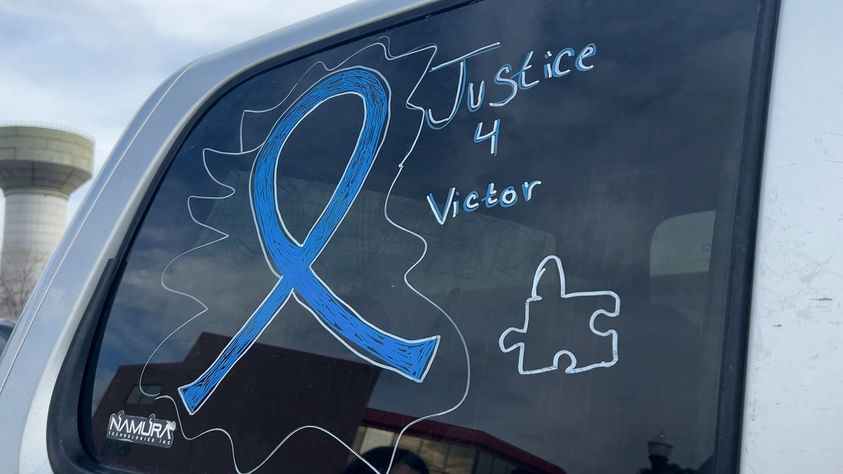 Dozens of people in Idaho Falls participate in a ride for Victor Perez