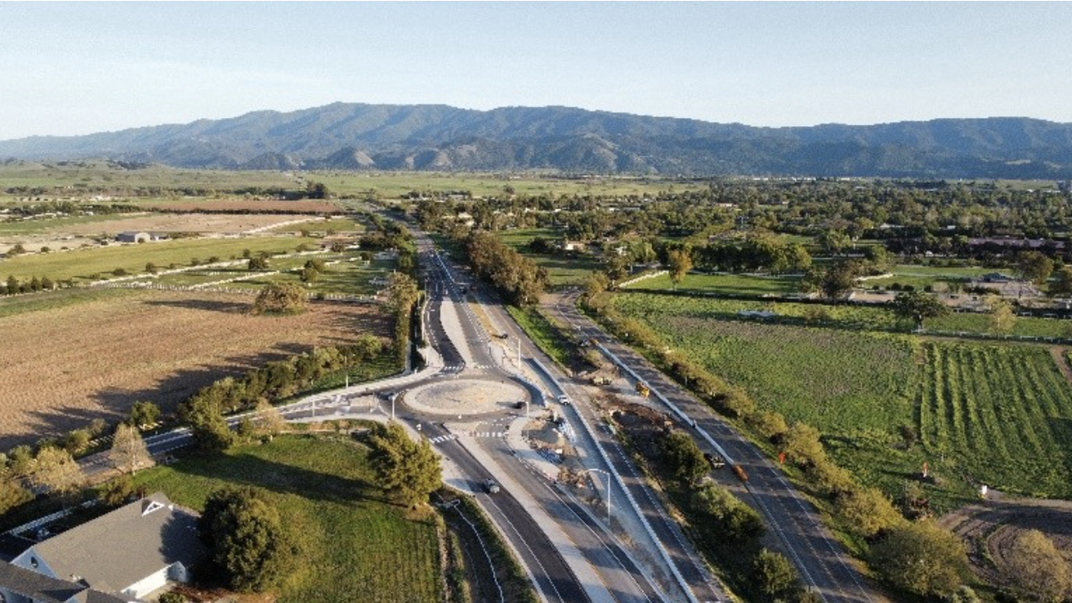 Newest Highway 154 roundabout near Los Olivos opens in both directions