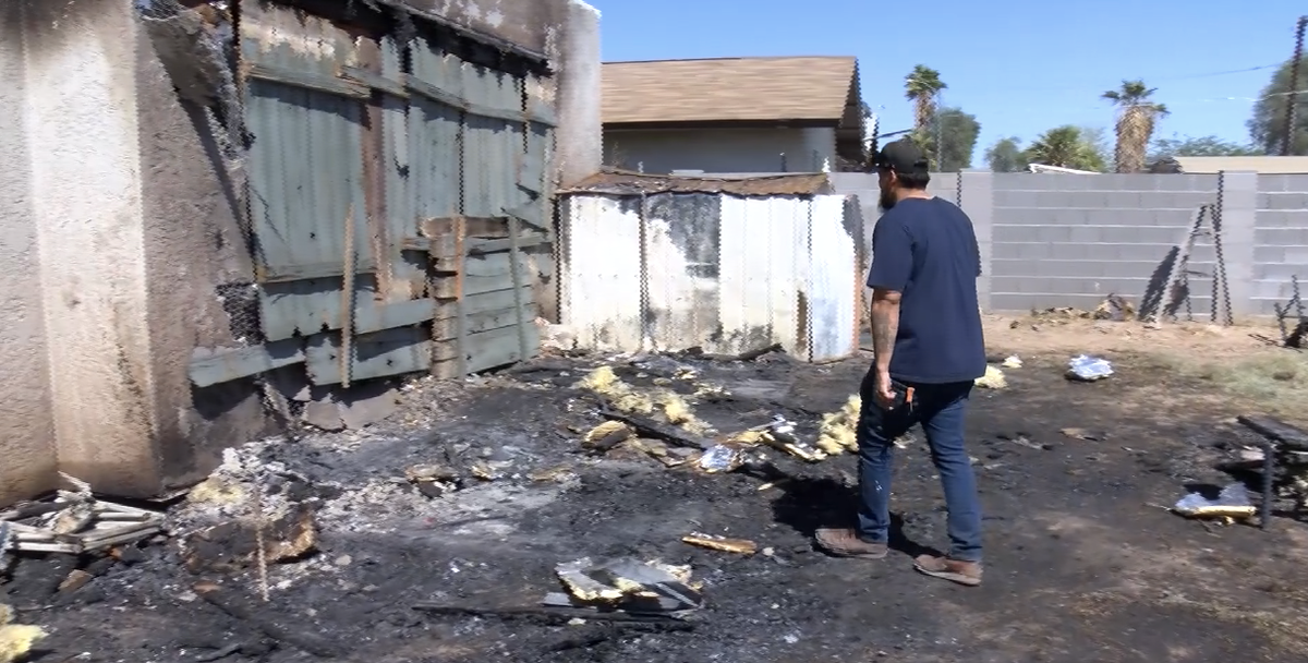 Yuma family picks up the pieces after fire destroys their home and claims the life of a family pet