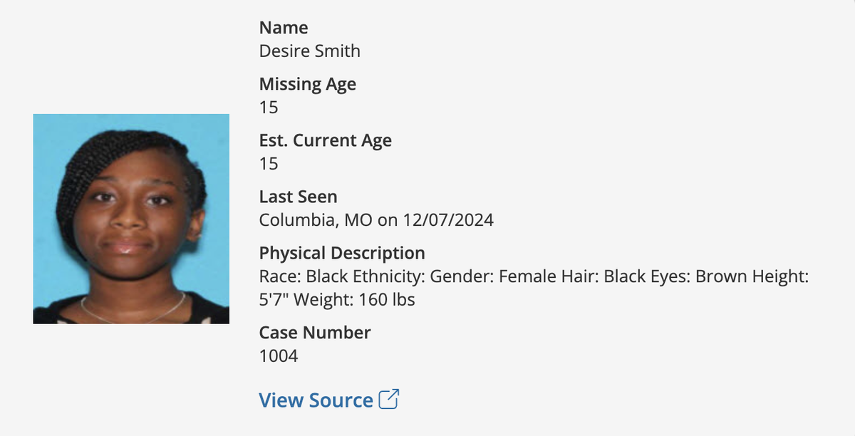 Desire Smith missing nearly four months as Missouri confronts racial disparities of missing people