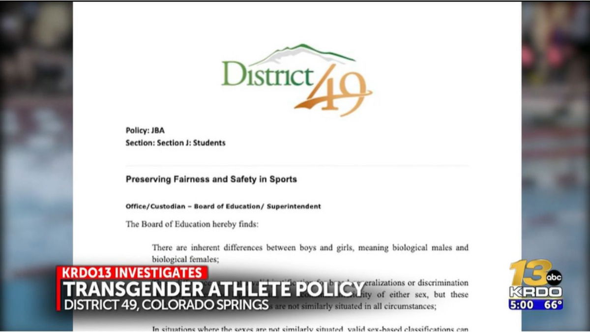 D49 discussing transgender athletes ban at tonight’s schoolboard meeting