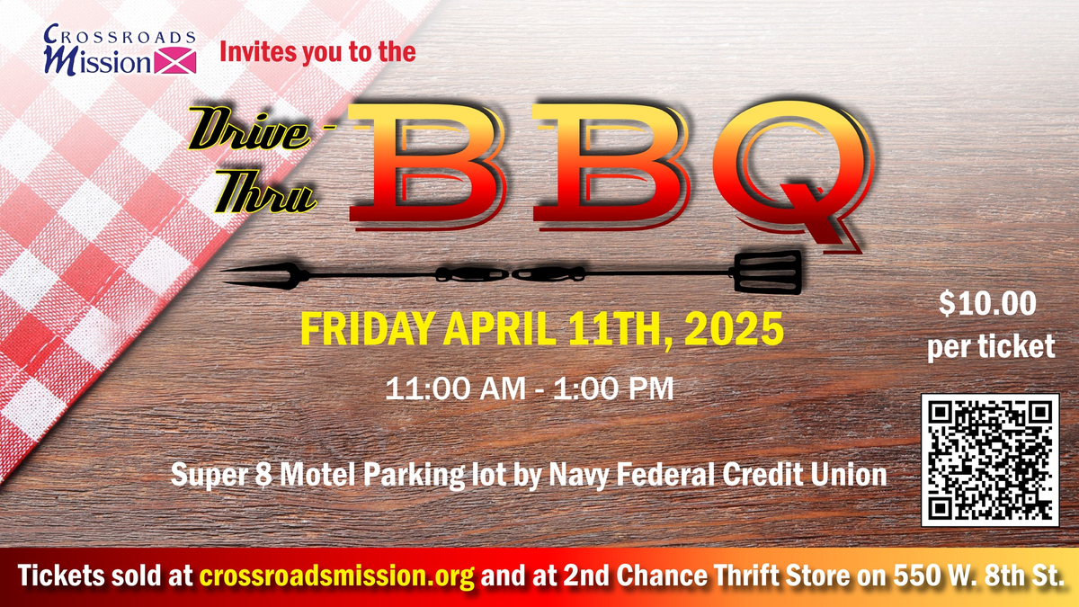 Crossroads Mission hosting Drive-Thru BBQ