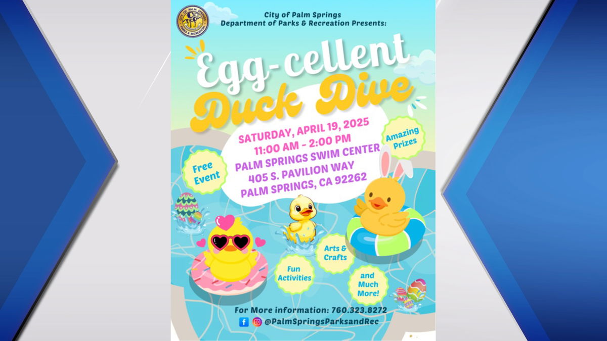 Egg-cellent Duck Dive in Palm Springs on Saturday