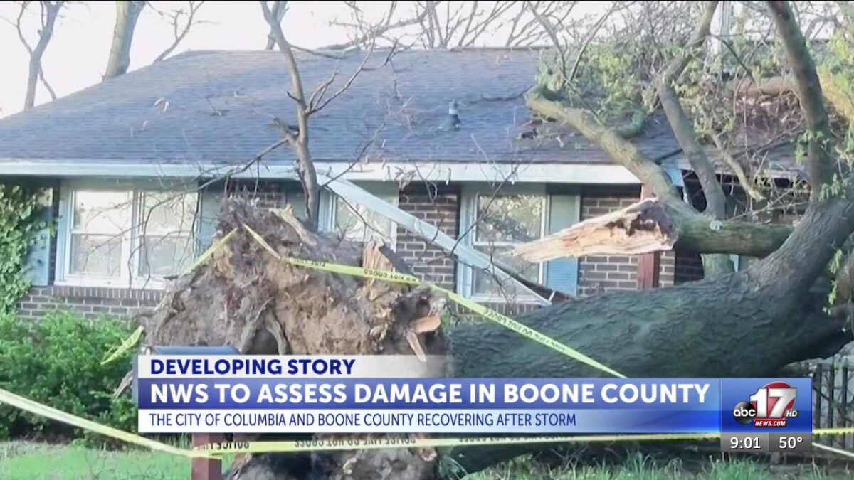 Tornado determined to have hit Columbia on Easter Sunday