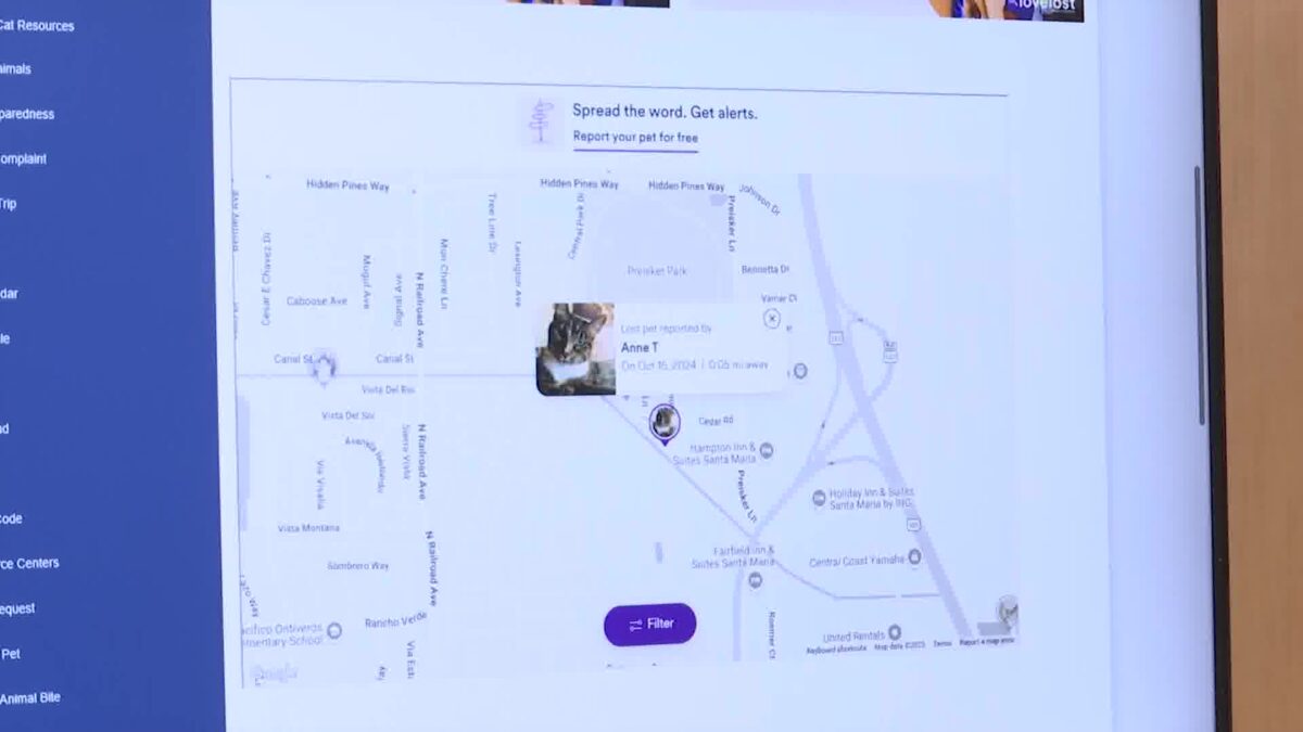 Santa Barbara County rolls out new mapping system designed to reunite missing pets with owners