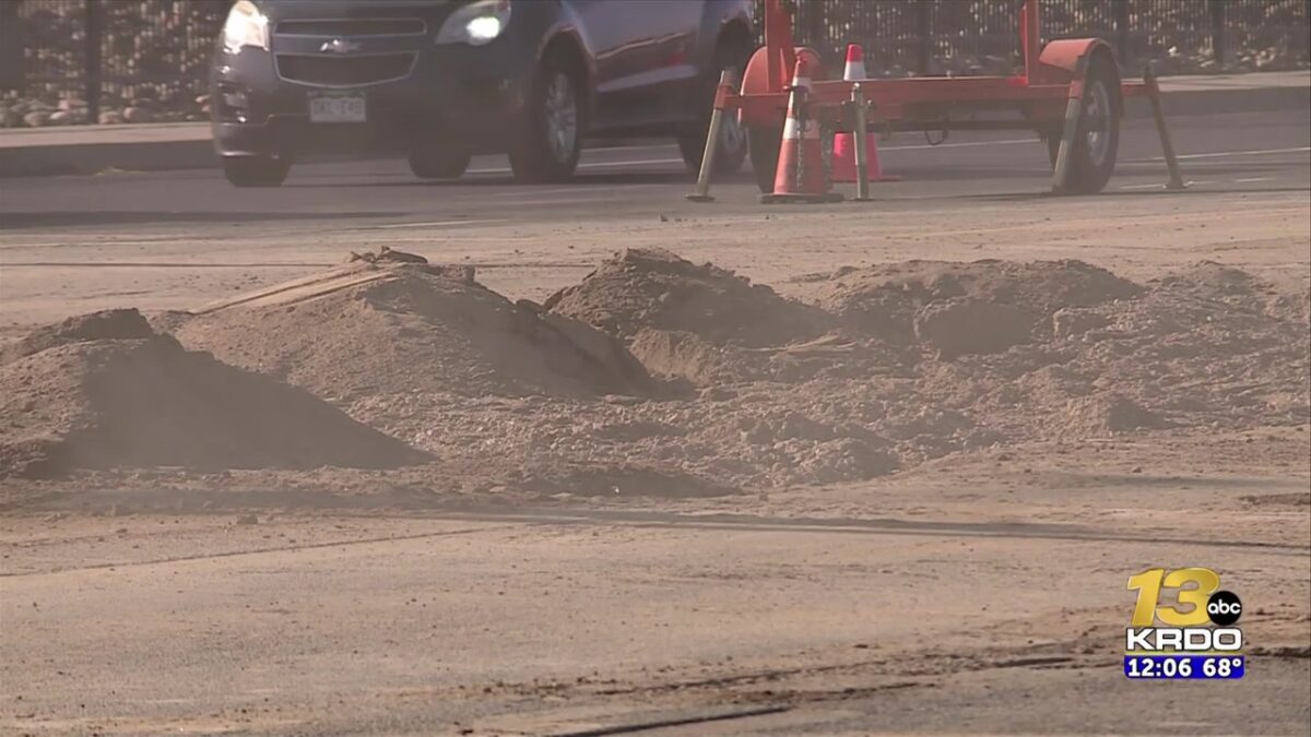 Water main break causes lane closures through weekend in south Colorado Springs
