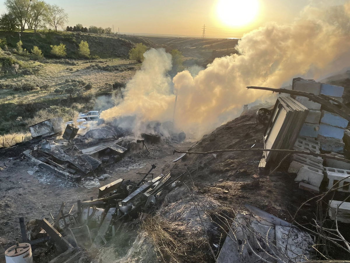 Fort Hall fire contained; Firefighters treated for heat exhaustion