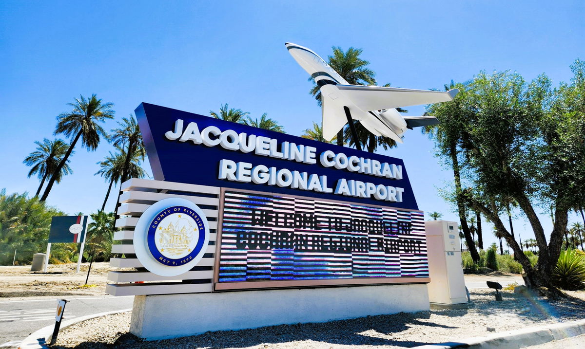 Jacqueline Cochran Regional Airport presents new entry sign