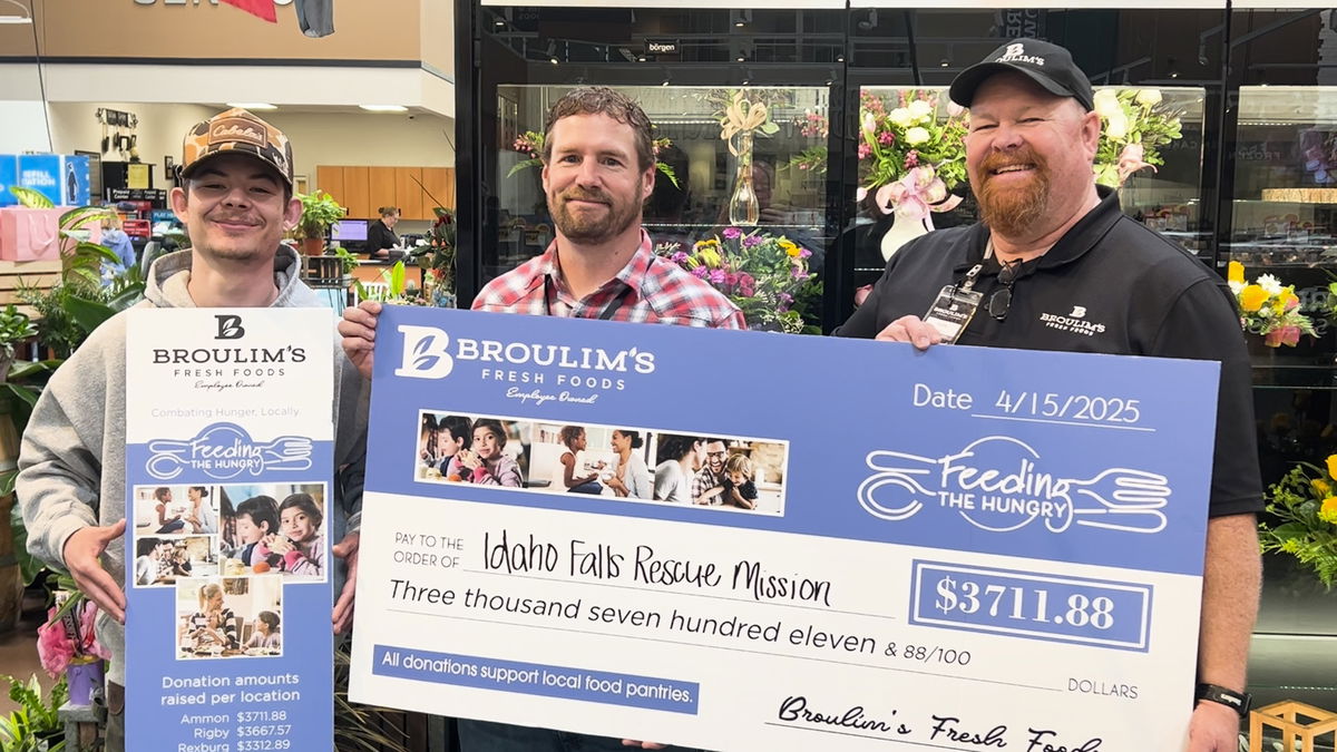 Broulim’s in Ammon donates over $3700 to Idaho Falls Rescue Mission