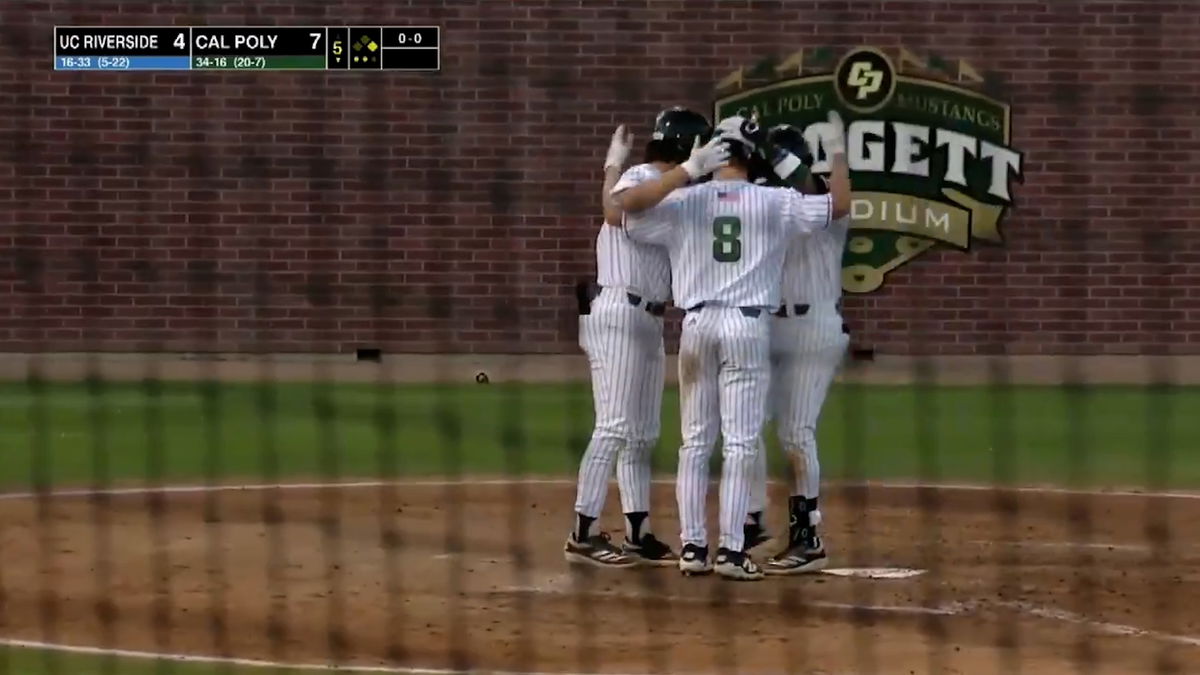 Cal Poly reaches double-digit runs again as they beat UC Riverside