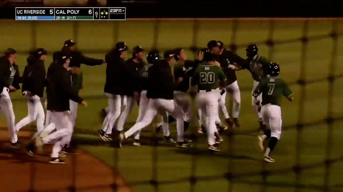 Collins delivers 9th inning game-winner as Cal Poly clinches series with Riverside