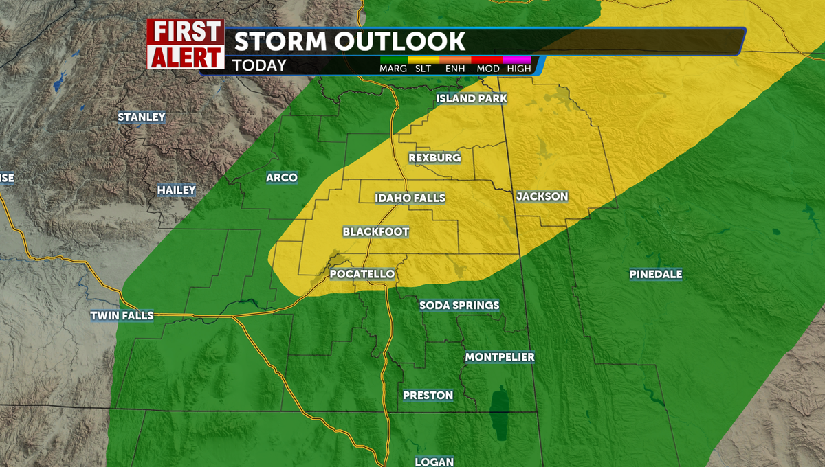 Severe weather anticipated this afternoon