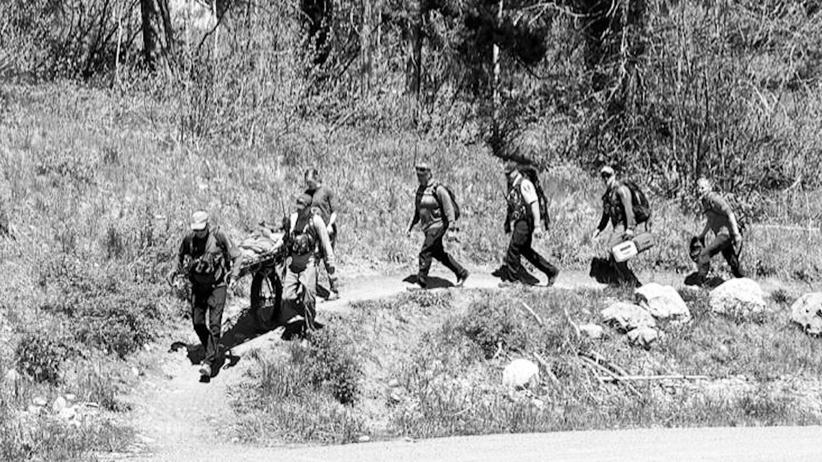 Search and Resucue volunteers help teen who crashed mountain bike along Teton Pass trail