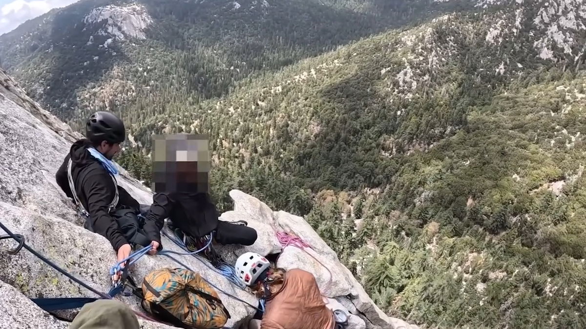 RSO video shows cliffside rescue after climber falls 30 feet in Idyllwild