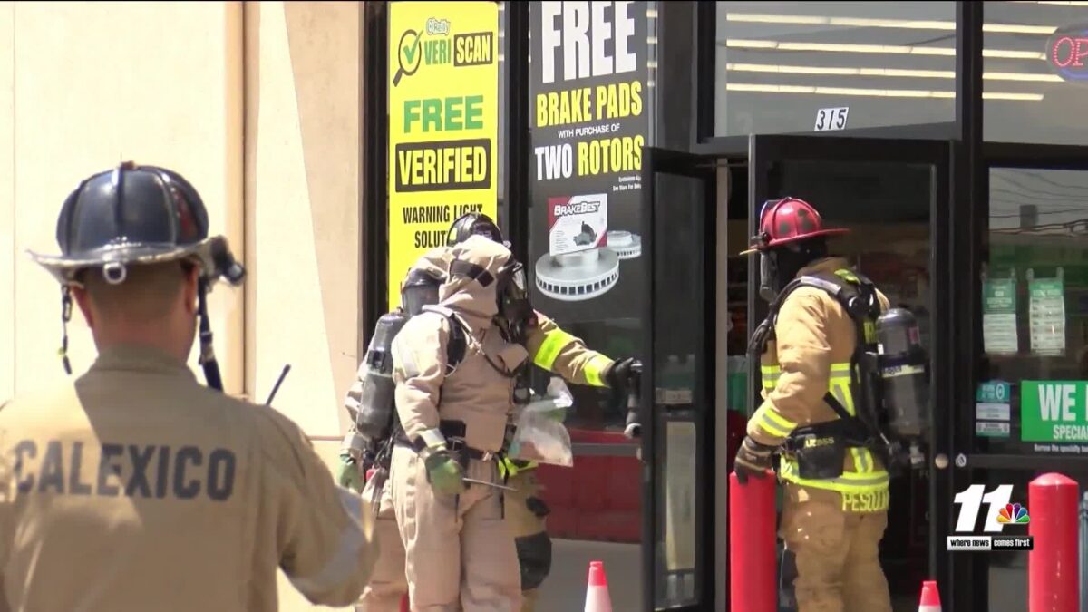 Suspicious package found at an O’Reilly store in Calexico