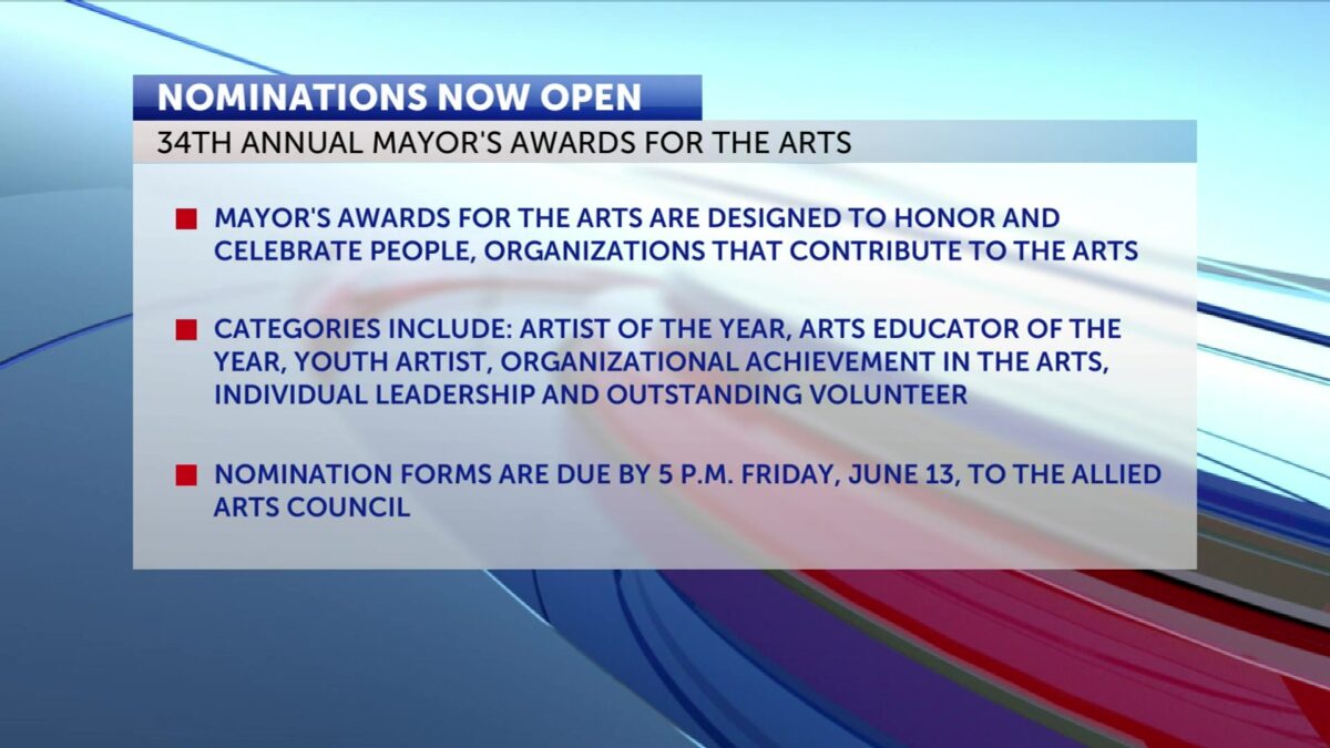 Nominations open for 34th Annual Mayor’s Awards for the Arts