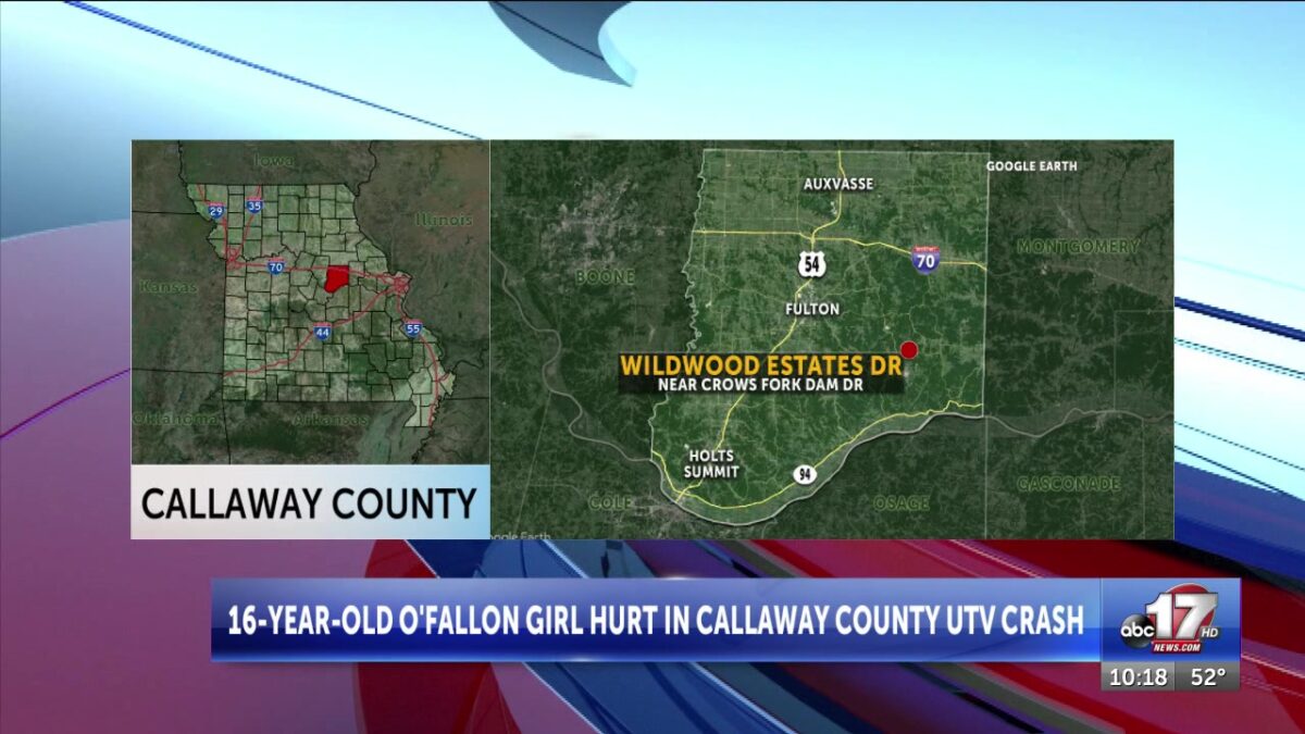 O’Fallon teenager injured following UTV crash in Callaway County