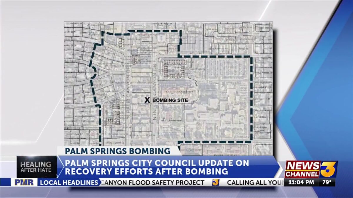 Palm Springs City Council give update on fertility center bombing recovery efforts