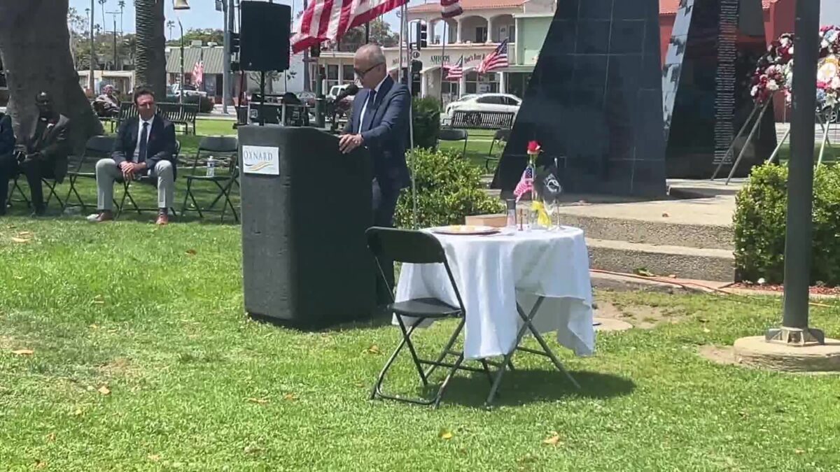 Vietnam Vets speak at Oxnard Memorial Day Ceremony