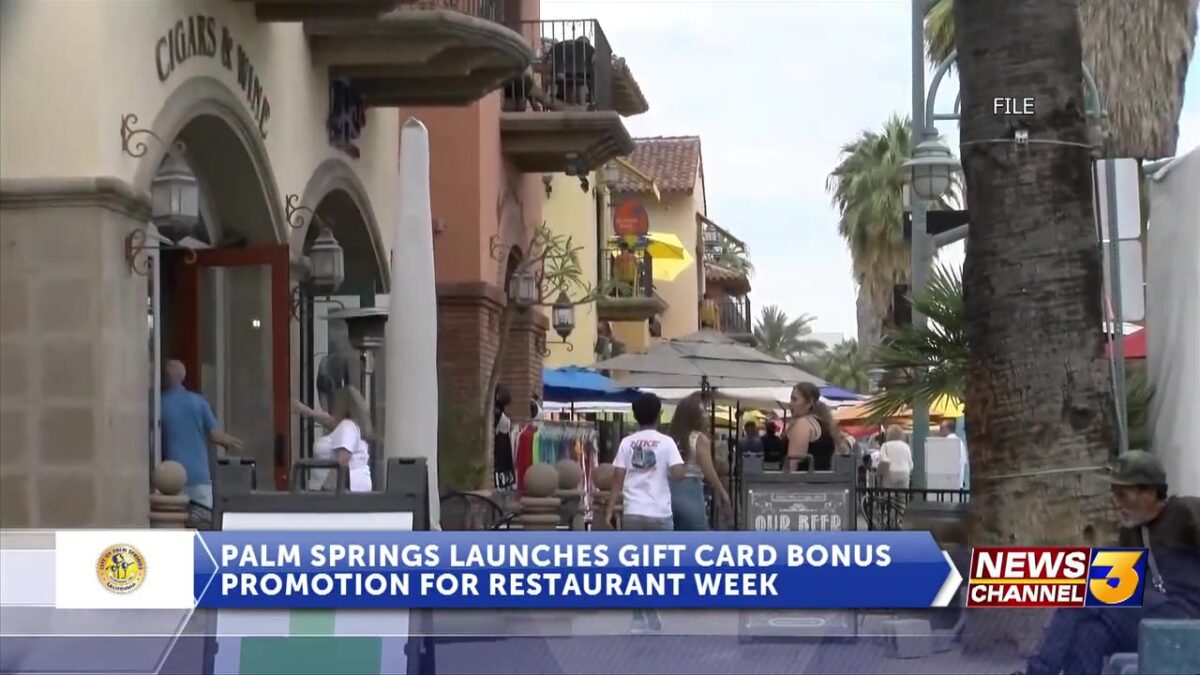 Palm Springs launches gift card bonus promotion for restaurant week