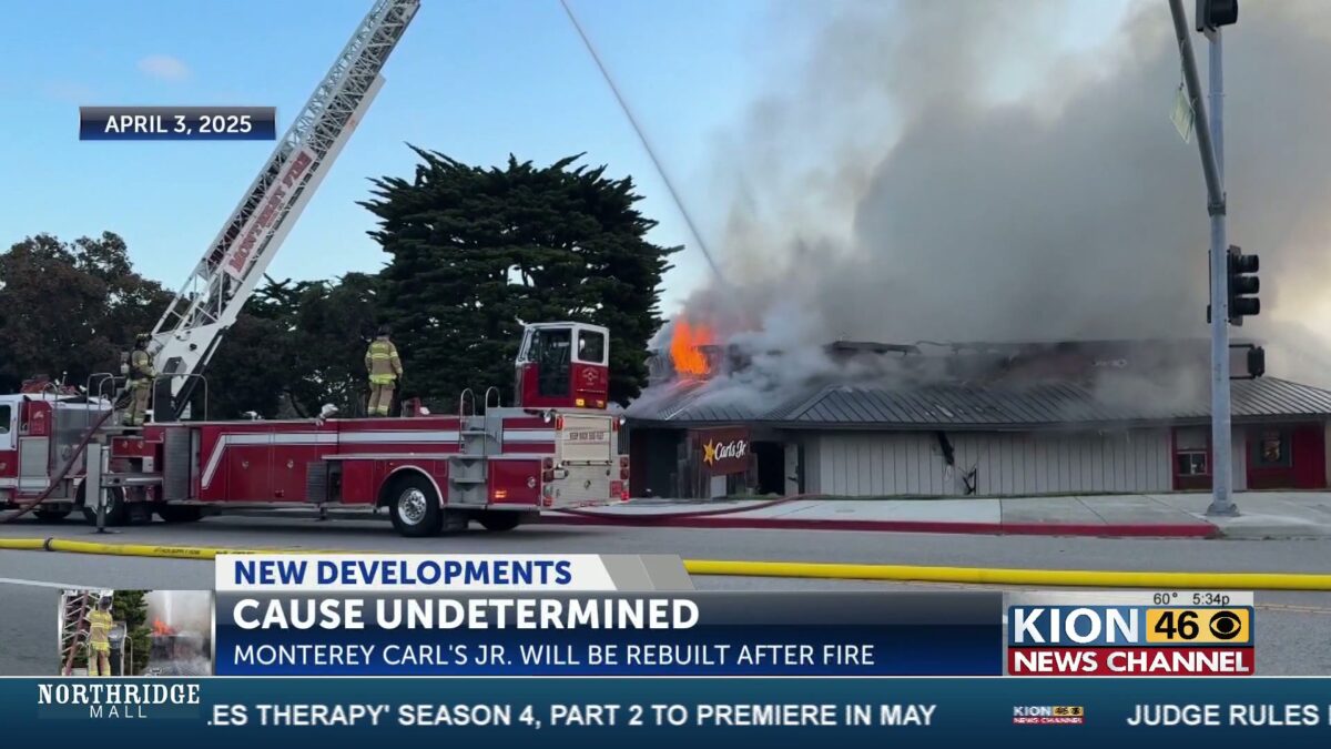 Monterey Carl’s Jr. to rebuild after fire