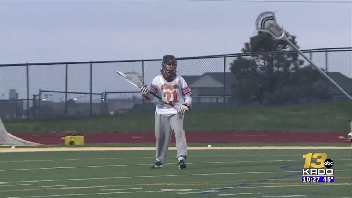 The Lewis Palmer boys lacrosse team in Class 5A playoff action