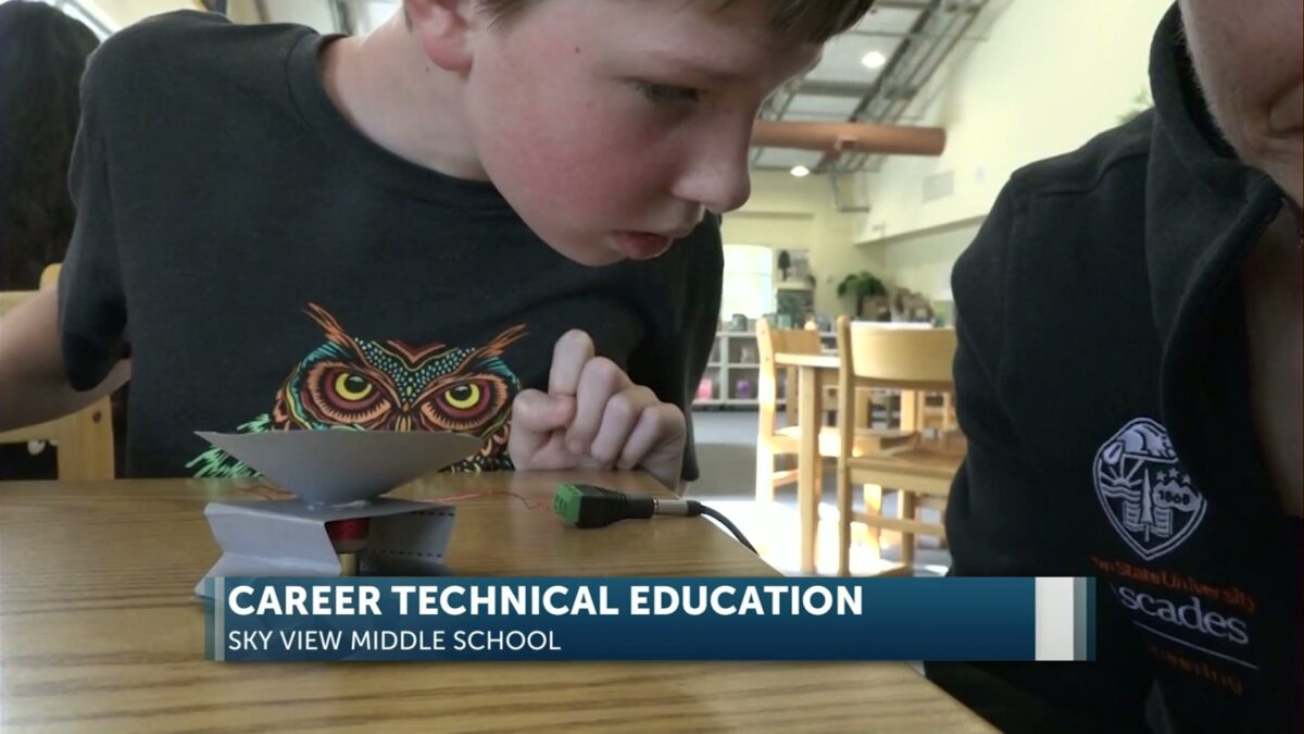 One Class at a Time: Sky View Middle School students make tiny speakers in special hands-on project