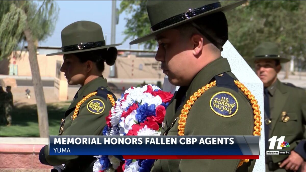 Memorial held honoring fallen Border Patrol agents in Yuma