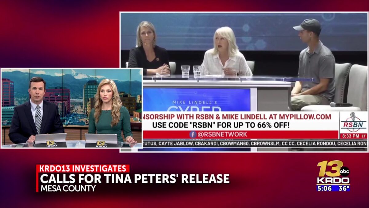 “FREE TINA PETERS”: Elected officials