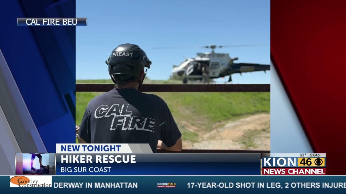 Hiker rescued along the Big Sur Coast
