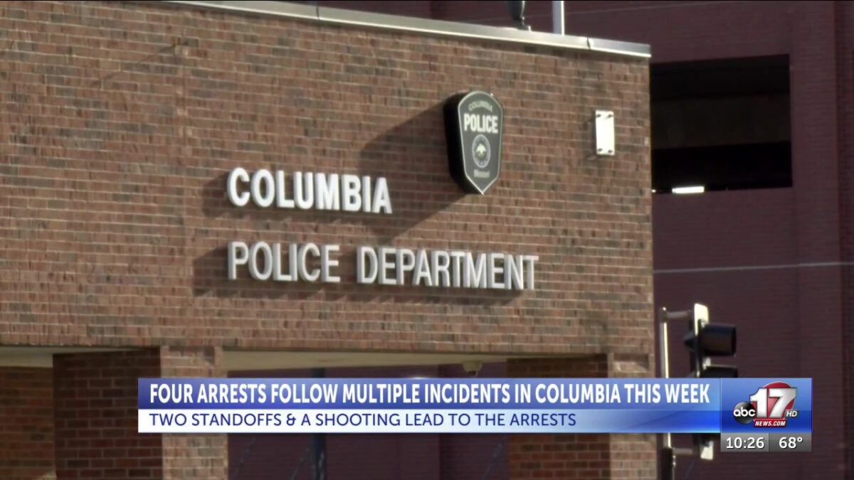 Four men arrested after series of crimes in Columbia