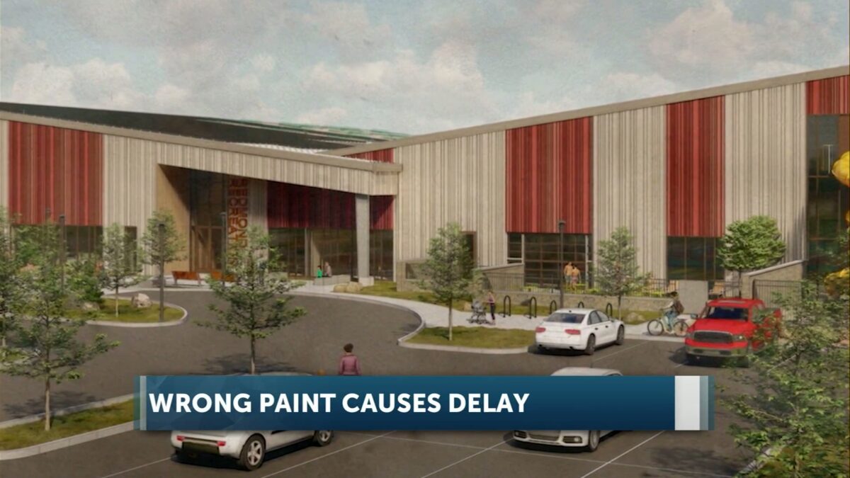 Redmond Park and Rec says paint issue fix will delay Rec Center completion