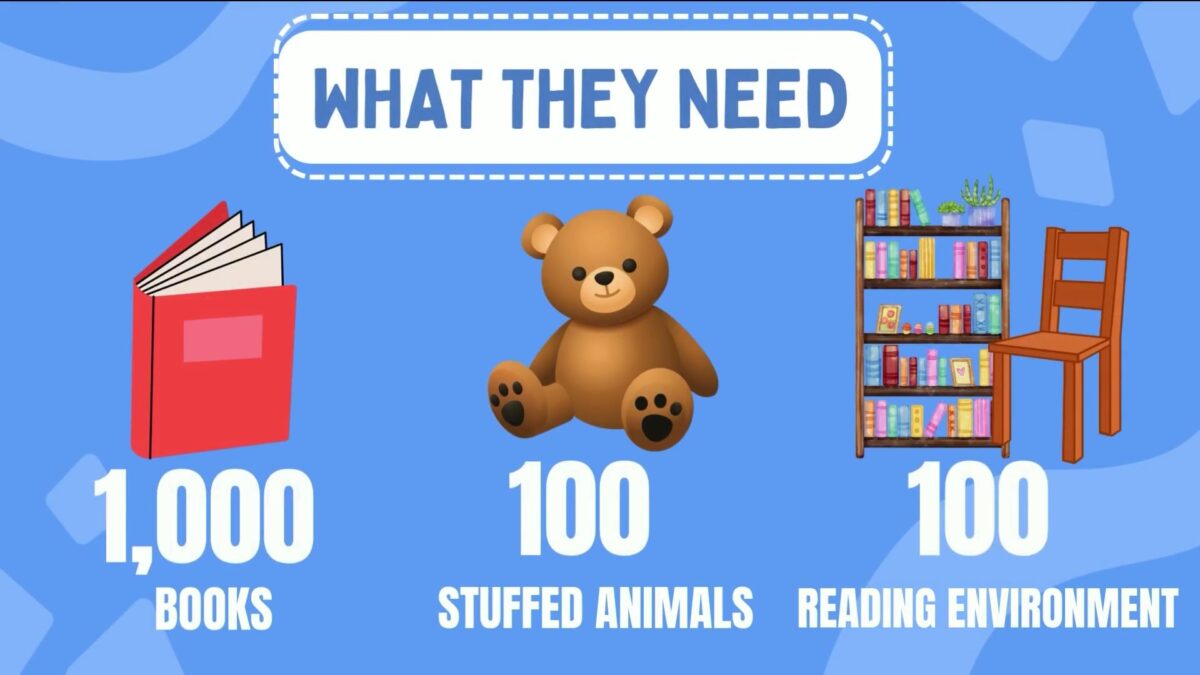 Community home library project boosting early literacy and a love for reading
