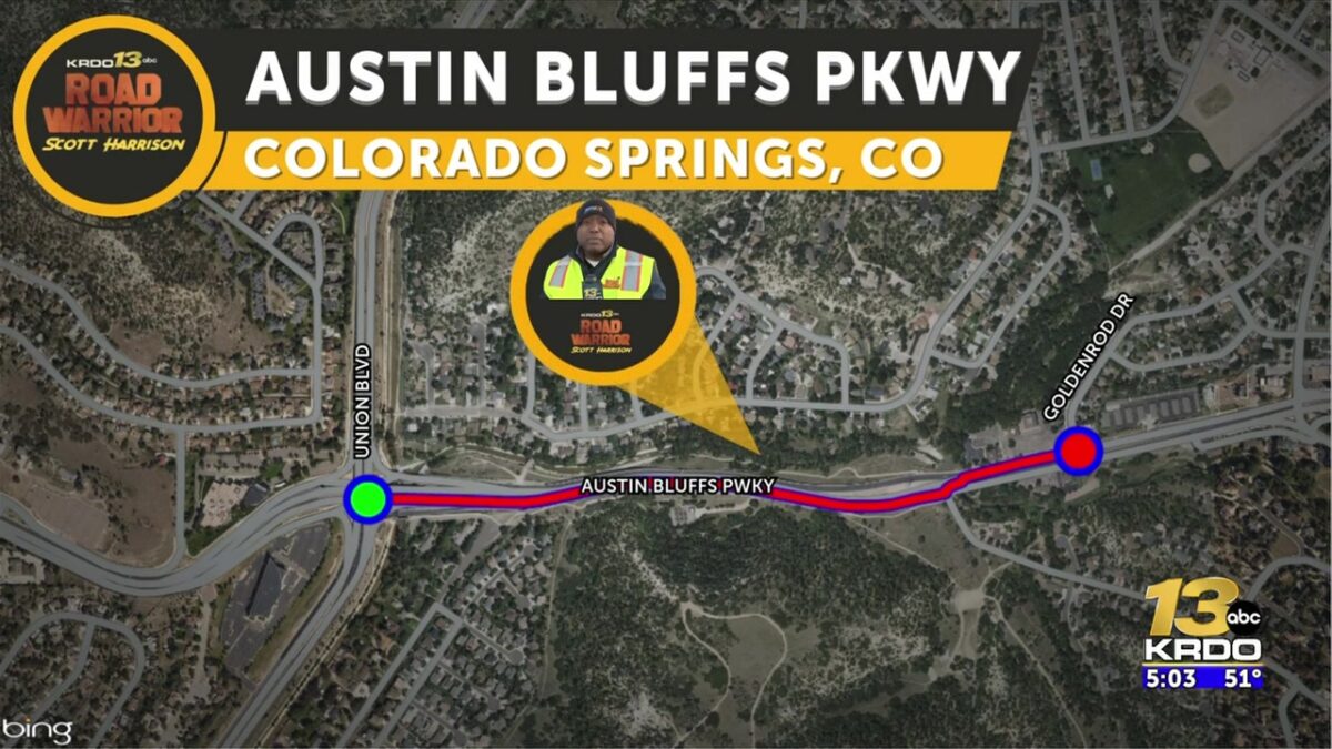 Metal barriers that closed lane of Austin Bluffs Parkway in Colorado Springs for 8 months are gone