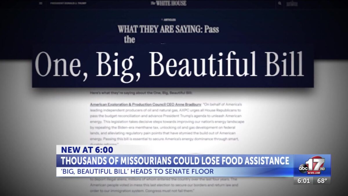 Thousands of Missourians could lose food assistance under ‘big