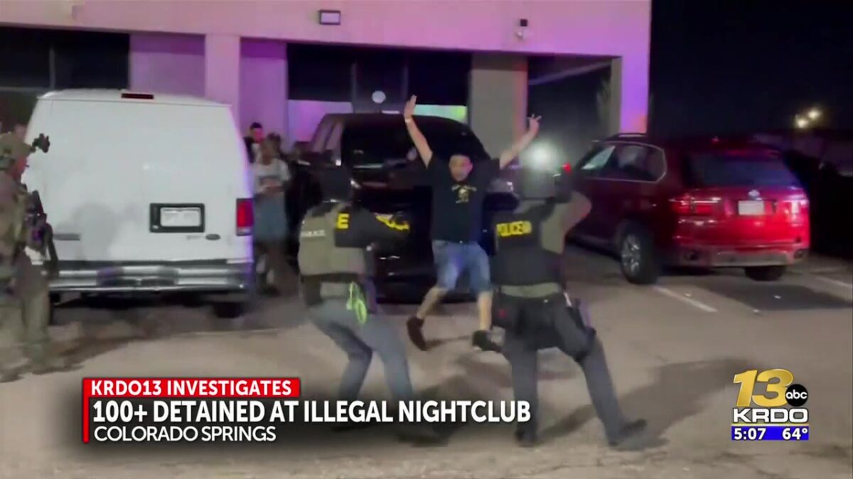 What is the history of the Colorado Springs building raided by the DEA?