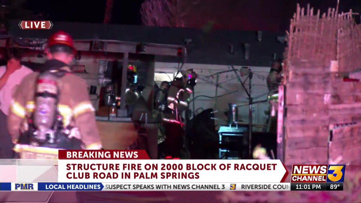 Fire breaks out at home in Palm Springs
