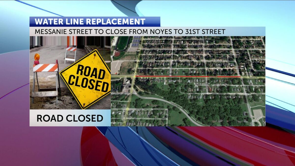 Drivers to see detours from Messanie Street for water line replacement