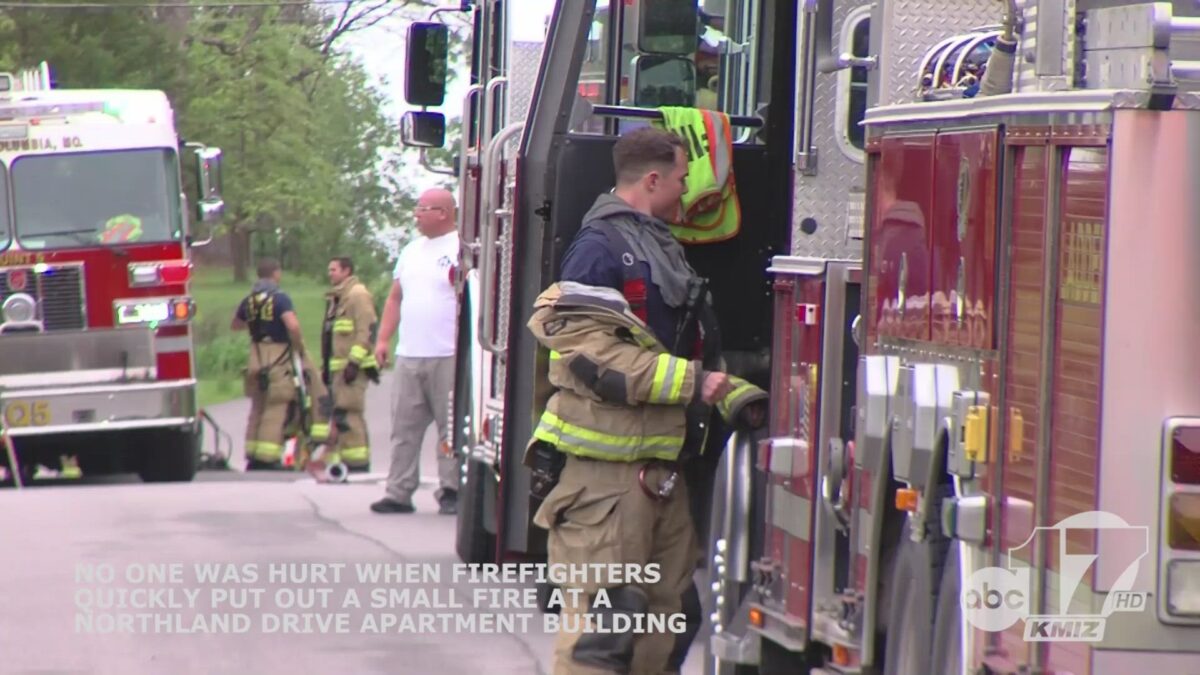No one hurt in north Columbia apartment fire